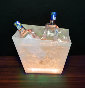Bac à glace moderne pour <span class=keywords><strong>champagne</strong></span>, whisky et boissons, seau à glace en plastique avec lumière LED pour bar, fête, mariage - Product Image 2