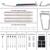 Kit d'éclairage d'ambiance Autowellus pour Audi A3 2021-2025, 30 couleurs, bande lumineuse pour grille d'aération de porte, contrôle par application, Plug & Play, mise à niveau 10W