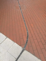 Caniveau de drainage rectangulaire en plastique léger HDPE pour eaux pluviales, version plastique pour extérieur