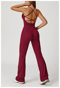 ชุดโยคะสปอร์ตแห้งเร็วแบบไขว้หลัง <span class=keywords><strong>Naked</strong></span> Feel สำหรับผู้หญิง ชุดออกกำลังกายวิ่งกลางแจ้ง รุ่น 2043 ชุดโยคะสำหรับผู้หญิงและผู้ชาย - Product Image 4