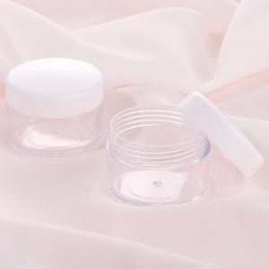 Hot Clear Plastic PET Cosmetic Lotion Container 50ml-300g Custom White Plastic Lid with Custom Logo - Product Image 4