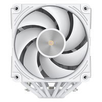 COOLLEO Etian P60T V2 Radiateur PC Blanc 6 Caloducs TDP 275W Refroidisseur d'Air Refroidissement CPU LGA 115X/1200/1700/1851 AMD Ryzen AM4/5
