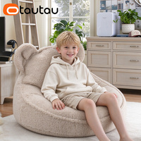 Housse de pouf moderne et mignonne pour enfants OTAUTAU, en fausse fourrure de cachemire épaisse et douce, housse amovible pour pouf, fauteuil paresseux SF157