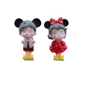 Décoration de voiture Ai Cheng, figurines de couple en plastique pour la console centrale, décoration intérieure de voiture - Product Image 5
