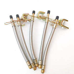 Adaptadores de Extensión de Válvula de Neumático de Alambre Trenzado Flexible de Acero Inoxidable - Product Image 5