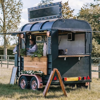 Camion de nourriture pour chevaux de restaurant Équipement de gril de taille personnalisée Cuisine mobile fourgonnette Remorque de restauration rapide Camion de tacos mobile Chariots de café