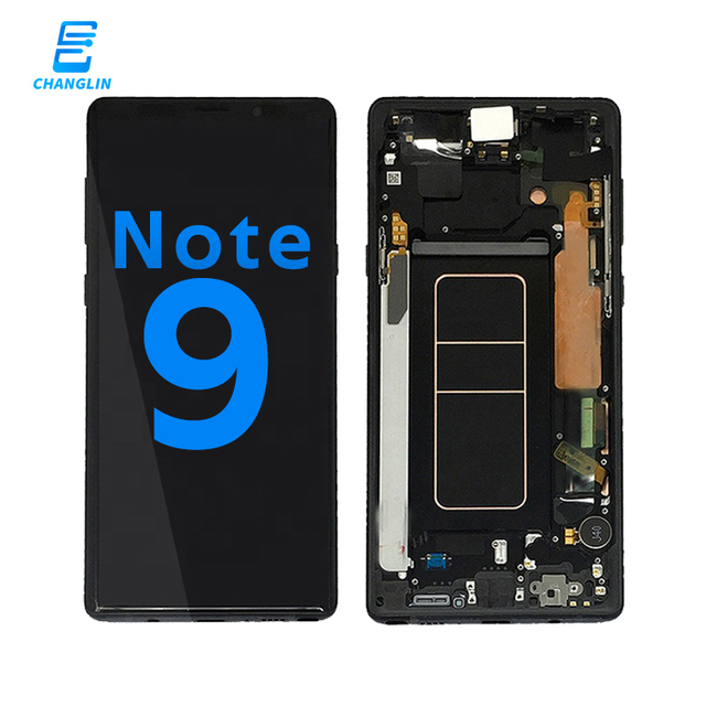 Wholesale LCD for Samsung Galaxy Note 9 with Frame Big Size LCDs Mobile Phone Touch Screen Lcd Display Tela Afficheur