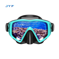 Masque de plongée sous-marine personnalisable JYF en gros, lunettes de natation en verre trempé, mini équipement de plongée