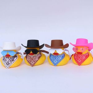 Cross-Border Little Yellow Duck Pvc Plastic Saliva Towel Toy Hat <b>Accessories</b> Internet-Famous <b>Doll</b> Car-Mounted - Product Image 3