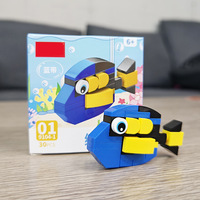 Bloques de Construcción Educativos de Plástico ABS para Niños Xiaomingxing, Compatibles con 40 Piezas con Temática de Animales y Naturaleza, Regalos para Jardín de Infancia