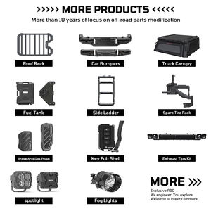 مصد أمامي للسيارة مع لوحة حماية وأضواء لسيارة فورد رينجر 2023-2025 من باهرين بوينت - إكسسوارات الطرق الوعرة 4x4 - Product Image 5