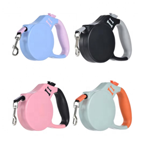 Pink Blue Macaron Color Retractable <b>Dog</b> Leash Automatic Pet Walking Lead for Puppy - Product Image 6
