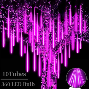 流星シャワーライト屋外クリスマスライト防水雨灯プラグイン木ポーチ屋根ヤードクリスマスハロウィーン - Product Image 1