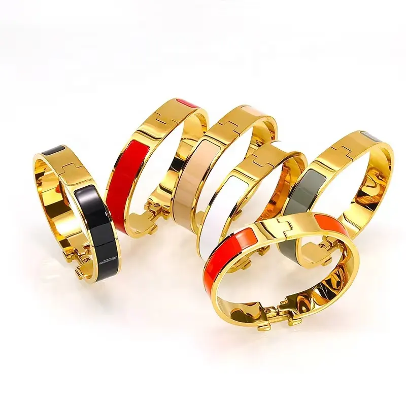 Top quality Brand 24k stainless steel fashion jewelry bracelets designer charms for diy bracelets jewelry bracelets & bangles