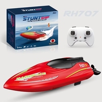 Barco teledirigido RH707 Mini RC en oferta, barco de carreras de alta velocidad con control remoto, juguetes para niños, Navidad