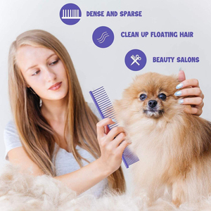 Luxury Professional Stainless Steel Pet Grooming Tools Multiple Colors <b>Dog</b> Combs and <b>Scissors</b> for Cats Application - Product Image 3