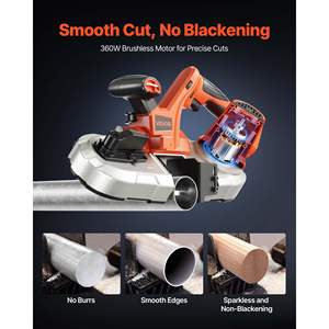 Portable 20V Cordless Band Saw 2.56 Inches Deep Cut Variable Speed <b>Bare</b> Tool - Product Image 3