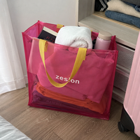 Sac fourre-tout personnalisé avec logo, PVC imperméable, vente en gros, écologique, réutilisable, sac de shopping, cadeau d'entreprise, OEM
