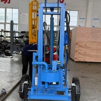 Foreuse à chenilles diesel 180M 25HP portable haute pression pour puits d'eau, forage minier et puits profonds