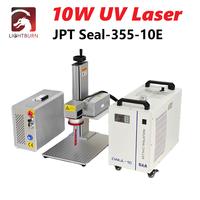 Machine de marquage laser UV JPT 10W Seal 355 10E 355nm avec refroidisseur d'eau Lightburn