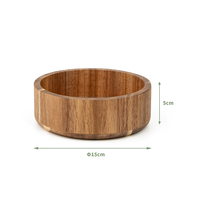 Petit bol en bois fait main bol de service bol à salade en bois d'acacia pour salade et fruits