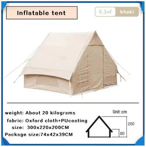 Tente de <span class=keywords><strong>Camping</strong></span> Gonflable Type Maison, Étanche Oxford, de Qualité Supérieure, pour Voyages Familiaux en Extérieur - Product Image 4