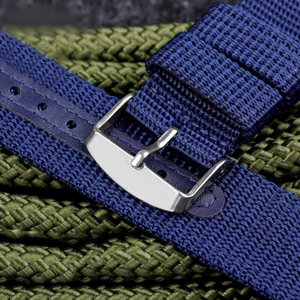 Bracelet de montre en nylon à libération rapide Upro Classic Ballstic 18 20 22 24 mm, bracelet de montre sport en toile verte premium pour smartwatch - Product Image 5