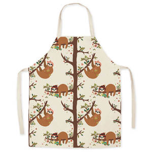 Delantal de cocina de dibujos animados ecológico Algodón orgánico Ideal para el hogar Restaurante y supermercado Uso Delantal DE TRABAJO - Product Image 2