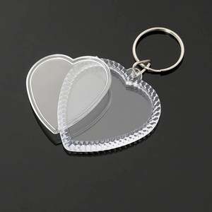 Porte-clés personnalisé Porte-clés en acrylique holographique avec logo en acrylique pailleté en plastique personnalisé - Product Image 4