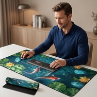 Tapis de bureau de jeu XXL personnalisé OEM, grand tapis de souris carré épais en caoutchouc naturel imperméable pour le jeu et le bureau - Alibaba