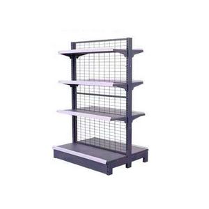 מתלה סופרמרקט מעמד אור חד צדדי מדפים עם רשת בחזרה בית מרקחת משומש גונדולה עשוי חומר מתכתי - Product Image 6