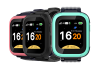 Reloj Inteligente con GPS para Niños, Pantalla Táctil IPS de 1.69 Pulgadas (320x240), Resistente al Agua IP68, Correa de TPU, SOS, Monitorización del Sueño, Compatible con SIM 4G