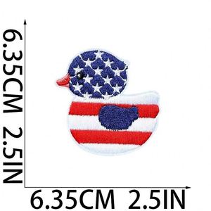 Patch brodé thermocollant motif canard de dessin animé mignon pour la décoration de vêtements, chapeaux et sacs - Product Image 4