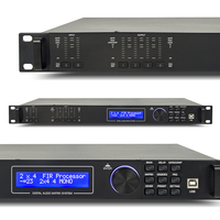 Processeur de sonorisation FIR DSP LA-204 2 entrées 4 sorties, 500 MHz, double cœur, 32 bits, 768 kHz ADC, PEQ, DEQ, GEQ, USB, LAN, contrôle PC