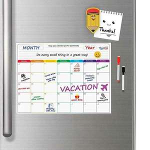 Planificador de pizarra magnética A3, calendario de pizarra blanca semanal, lista de Plan de menú - Product Image 5