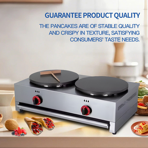 Macchina per Crepes a Gas in Acciaio Inox di Alta Qualità, Nuova 220V, Facile da Usare, con Piastra Rotante per Pancake e Crepes - Product Image 3