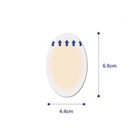 Patch de talon en plâtre hydrocolloïde imperméable à l'eau avec différentes formes disponibles pour les fabricants au choix