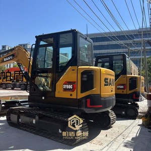 Excavatrice sur chenilles hydraulique SANY SY60C de haute qualité, 6 tonnes, d'<span class=keywords><strong>occasion</strong></span>, pour travaux de terrassement, petite excavatrice, excavatrice d'<span class=keywords><strong>occasion</strong></span> SANY SY75C SY95C - Product Image 3