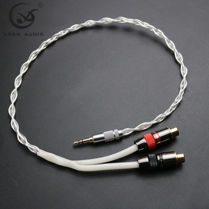 <span class=keywords><strong>สาย</strong></span>หูฟัง YIVO XSSH OEM <span class=keywords><strong>DIY</strong></span> อัพเกรด <span class=keywords><strong>สาย</strong></span>อ่อน 4 แกน ชุบเงิน 3.5 มม. ตัวเมีย ต่อ 2RCA <span class=keywords><strong>สาย</strong></span>สัญญาณเสียง HIFI สำหรับหูฟัง - Product Image 2
