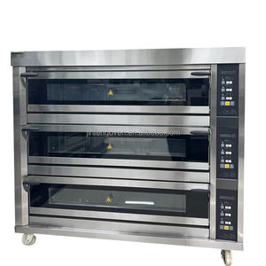 Оптовая цена, промышленная электрическая <span class=keywords><strong>3</strong></span>-х палубная печь для выпечки хлеба в европейском стиле с пароваркой, коммерческое хлебобулочное оборудование - Product Image 4