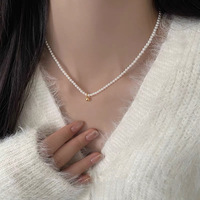 Collier en alliage de perles Shijia pour femme, élégant, haut de gamme, luxueux, chaîne de perles pour pull