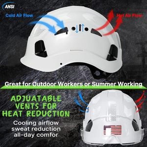 لانقاذ التسلق الصناعي OSCR قبعة صلبة مستديرة حافة مريحة لسلامة البناء للعمل في الهواء الطلق - Product Image 3