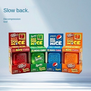 Juguete Antiestrés de TPR con Forma de Cubo de Hielo, Sabor Soda de Azúcar de Malta, Extra Grande de 55 cm, de Rebote Lento, en Caja de Color - Product Image 2