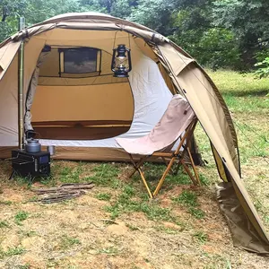 Tenda de acampamento de 3 pessoas, à prova d'água, para o ar livre, pu3000m, um quarto ou sala de estar