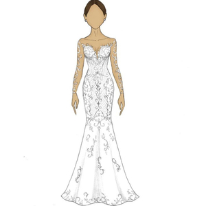 Personalizzazione personalizzata abito <span class=keywords><strong>da</strong></span> <span class=keywords><strong>sposa</strong></span> abito Design abiti <span class=keywords><strong>da</strong></span> <span class=keywords><strong>sposa</strong></span> personalizzato fatto a mano qualsiasi abito in festa di nozze - Product Image 5