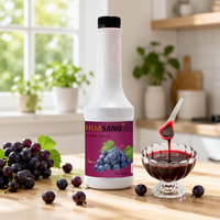 HENGZHI Custom 1,2 kg Mango Blauwe Bes Fruitensiroop Geconcentreerd Sap voor Bubble Tea Ingrediënten Premium Kwaliteit