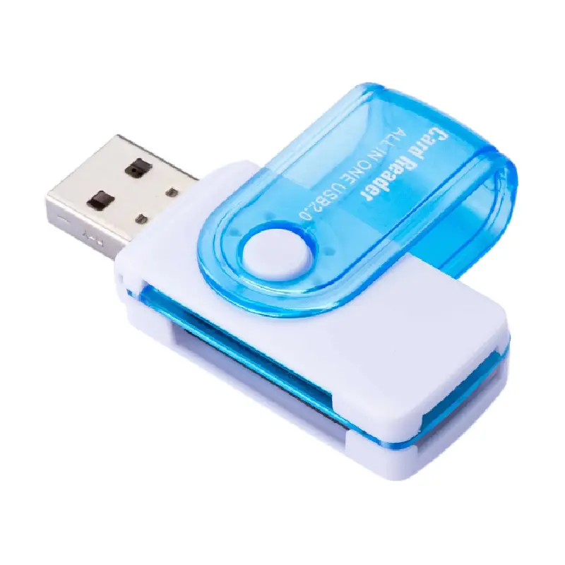 Factory Prices promotional logo printing memory sd card reader cheaper High Speed mini TF SD Card Reader USB 2.0 With
