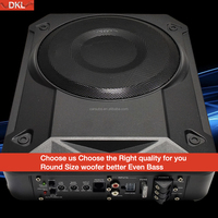Qualité sonore Subwoofer mince de voiture de 8 pouces RMS 150W Strong bass Peak 1500W Strong bass Under Seat Car Active Subwoofer