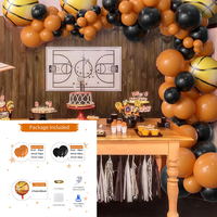 Basketball-Ballon-Girlanden-Set für Jungen-Geburtstage, Sportspiele und Partydekoration