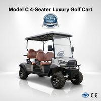 Voiturette de golf électrique tout-terrain Tarion 4.0kW à moteur AC haute efficacité, 4 places, autonomie 80-100 km, vitesse 35 km/h